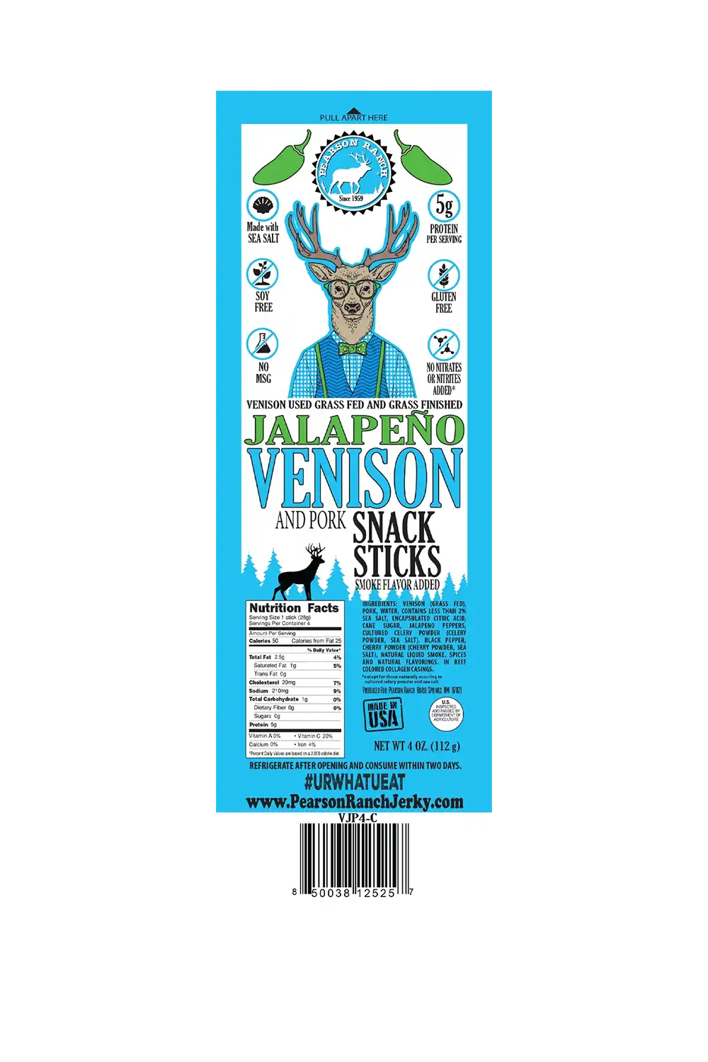 Venison Jalapeno Hickory Snack Stick Multi-pack